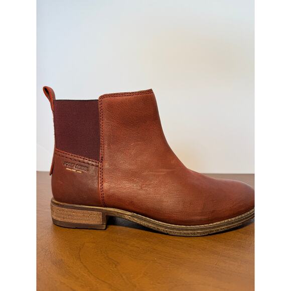 NWOT Josef Seibel Leather Chelsea Boots EU 38 Brown Minimalist Comfort Style - Picture 1 of 10